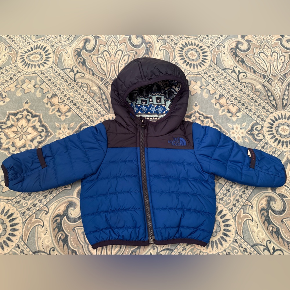The North Face Baby Puffer Jacket in Blue and Black